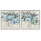 Stupell Industries Female Figure Floral Hat 2 pc Framed Giclee Wall Art Set Design by Nan